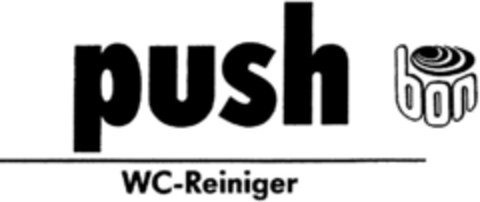 push bon WC-Reiniger Logo (DPMA, 08.08.1992)