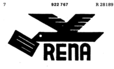 RENA Logo (DPMA, 10/02/1971)