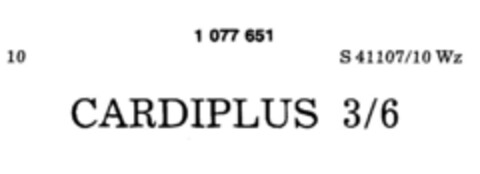 CARDIPLUS 3/6 Logo (DPMA, 07.11.1984)