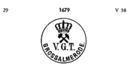 V.G.T. GROSSALMERODE. Logo (DPMA, 01.10.1894)