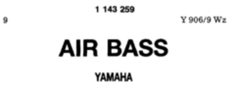 AIR BASS YAMAHA Logo (DPMA, 23.09.1988)