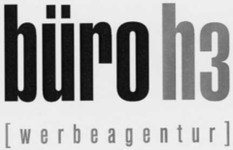 büro h3 [werbeagentur] Logo (DPMA, 01/10/2002)