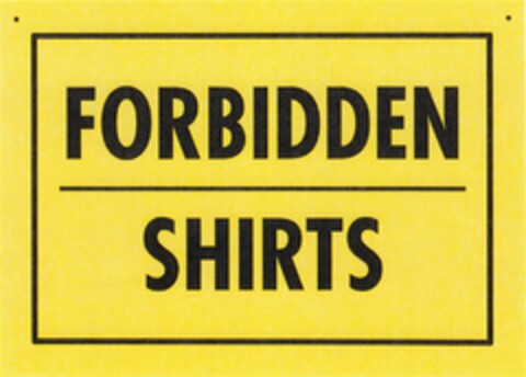 FORBIDDEN SHIRTS Logo (DPMA, 29.07.2008)