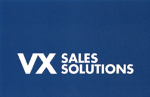 VX SALES SOLUTIONS Logo (DPMA, 09/11/2013)