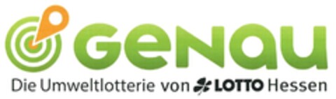 GENAU Die Umweltlotterie von LOTTO Hessen Logo (DPMA, 08.07.2015)