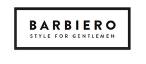 BARBIERO STYLE FOR GENTLEMEN Logo (DPMA, 28.03.2017)