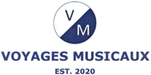 VM VOYAGES MUSICAUX EST. 2020 Logo (DPMA, 10/29/2020)