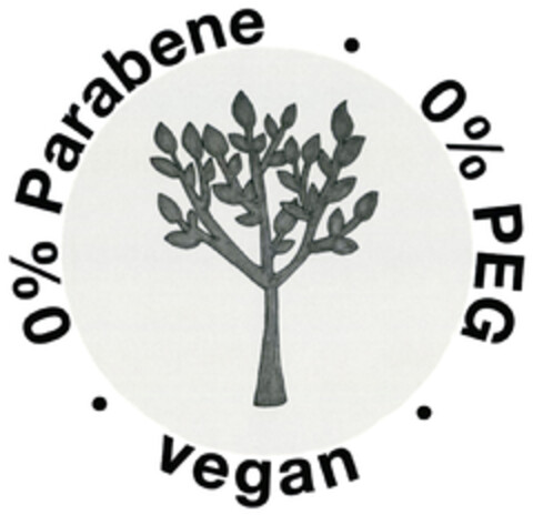 0 % Parabene 0 % PEG vegan Logo (DPMA, 19.11.2020)