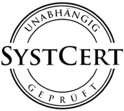 SYSTCERT UNABHÄNGIG GEPRÜFT Logo (DPMA, 09/11/2024)