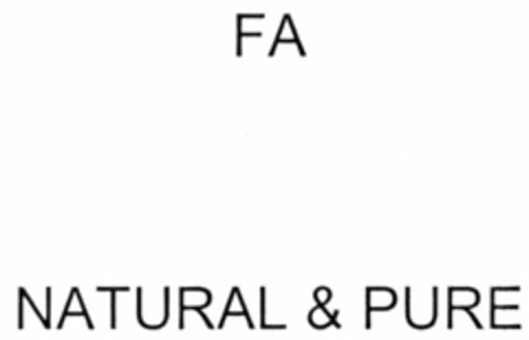 FA NATURAL & PURE Logo (DPMA, 29.06.2006)