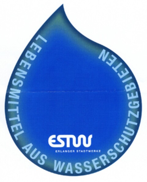 LEBENSMITTEL AUS WASSERSCHUTZGEBIETEN - ESTW ERLANGER STADTWERKE Logo (DPMA, 11.09.2006)