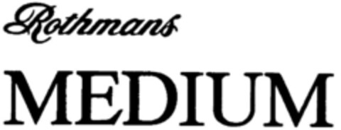 Rothmans MEDIUM Logo (DPMA, 05.11.1996)