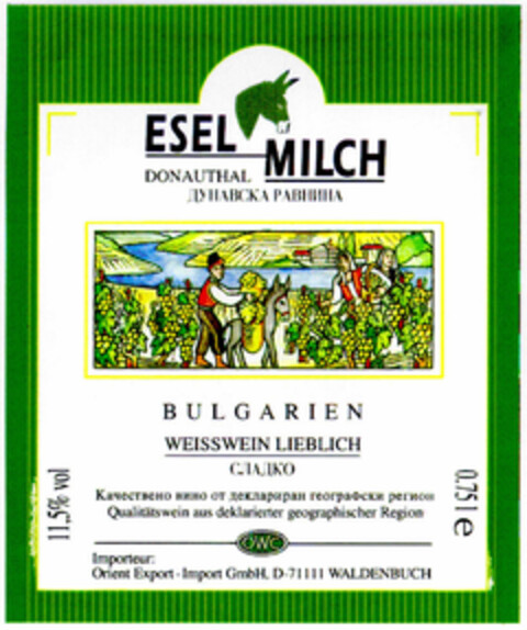 ESEL MILCH Logo (DPMA, 23.11.1996)