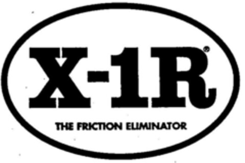X-1R THE FRICTION ELIMINATOR Logo (DPMA, 30.06.1997)