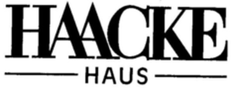 HAACKE HAUS Logo (DPMA, 10/06/1997)