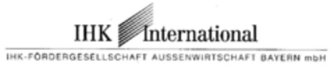 IHK International IHK-FÖRDERGESELLSCHAFT AUSSENWIRTSCHAFT BAYERN mbH Logo (DPMA, 16.01.1998)