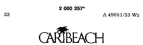 CARIBEACH Logo (DPMA, 10/25/1990)