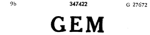 GEM Logo (DPMA, 25.03.1925)