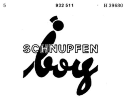 SCHNUPFEN boy Logo (DPMA, 07/27/1974)