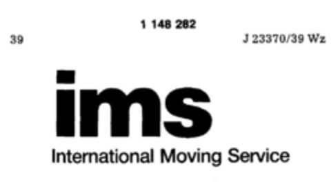 ims International Moving Service Logo (DPMA, 22.10.1988)