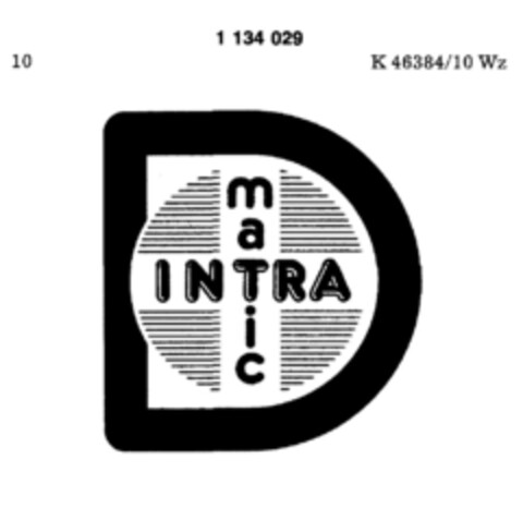 INTRA maTic Logo (DPMA, 11/21/1983)