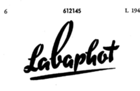 Labaphot Logo (DPMA, 06.12.1949)