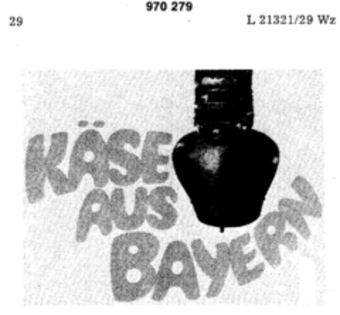 KÄSE AUS BAYERN Logo (DPMA, 10/20/1976)