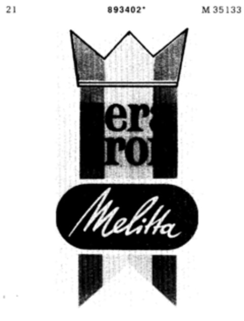 Melitta cera cron Logo (DPMA, 17.12.1971)