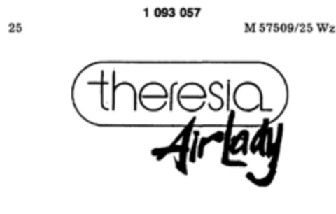 theresia Air Lady Logo (DPMA, 30.10.1985)