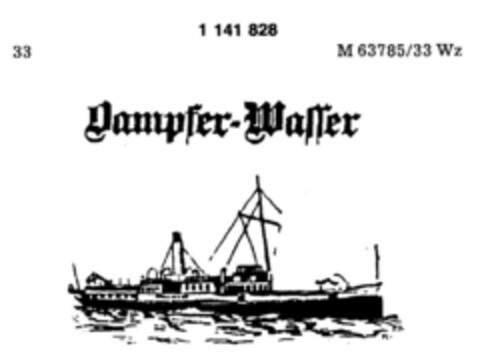 Dampfer-Wasser Logo (DPMA, 12.10.1988)