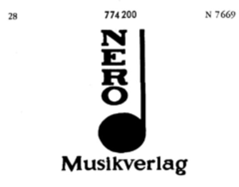 NERO Musikverlag Logo (DPMA, 01/13/1962)