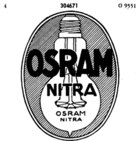 OSRAM NITRA Logo (DPMA, 17.05.1923)