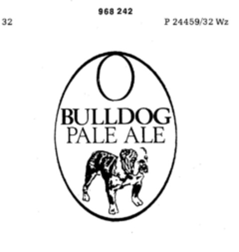 BULLDOG PALE ALE Logo (DPMA, 09.03.1977)