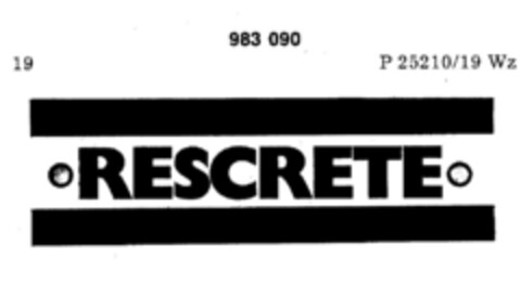 RESCRETE Logo (DPMA, 03/15/1978)