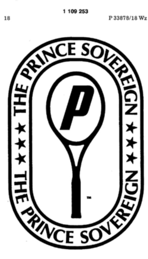 THE PRINCE SOVEREIGN Logo (DPMA, 12.05.1986)