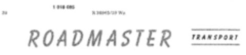 ROADMASTER TRANSPORT Logo (DPMA, 30.08.1979)