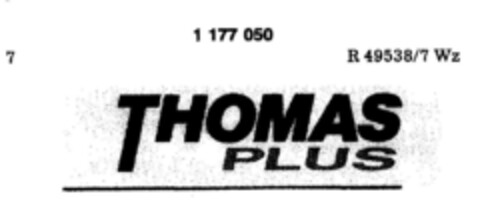 THOMAS PLUS Logo (DPMA, 23.06.1990)