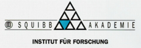 SQUIBB AKADEMIE INSTITUT FÜR FORSCHUNG Logo (DPMA, 18.11.1989)