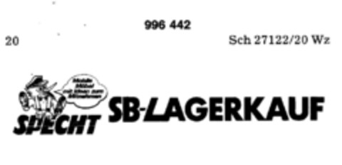 SPECHT SB-LAGERKAUF Logo (DPMA, 19.05.1978)