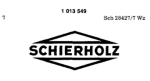 SCHIERHOLZ Logo (DPMA, 27.03.1980)