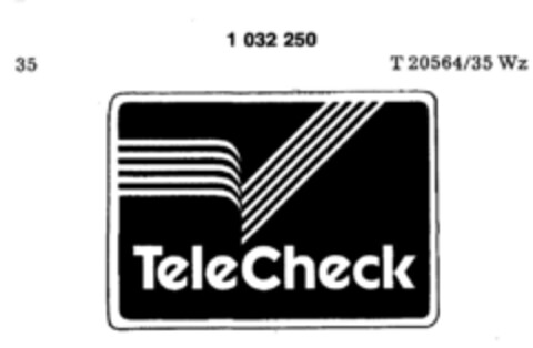 Tele Check Logo (DPMA, 09/19/1980)