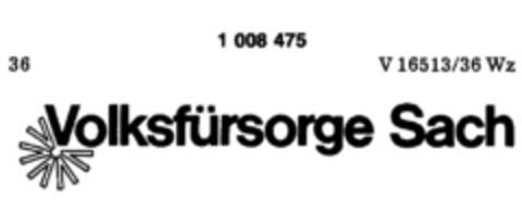 Volksfürsorge Sach Logo (DPMA, 02.04.1979)