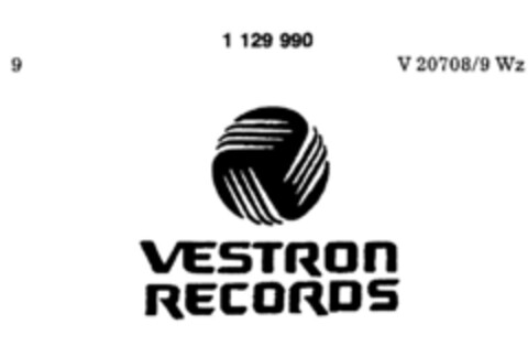 VESTRON RECORDS Logo (DPMA, 30.03.1988)