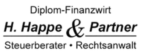 Diplom-Finanzwirt H. Happe & Partner Logo (DPMA, 12/15/2009)