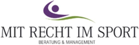 MIT RECHT IM SPORT BERATUNG & MANAGEMENT Logo (DPMA, 08/01/2016)