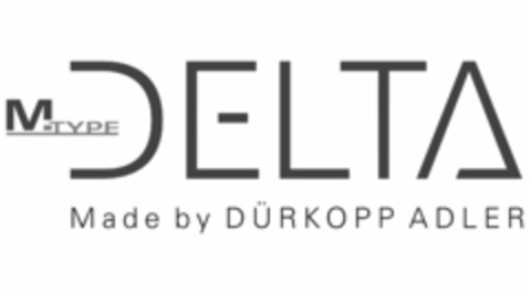 M-TYPE DELTA Made by DÜRKOPP ADLER Logo (DPMA, 03/21/2019)