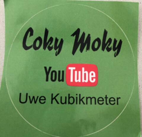 Coky Moky YouTube Uwe Kubikmeter Logo (DPMA, 09.07.2019)