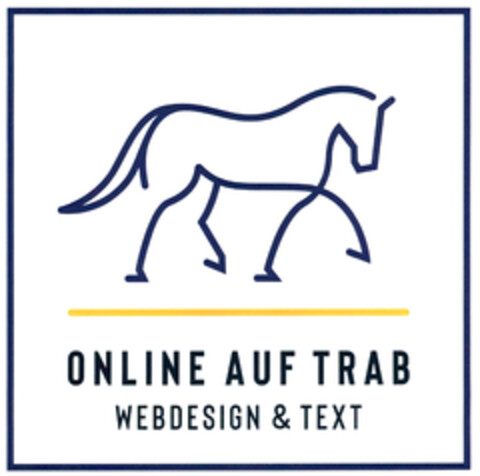 ONLINE AUF TRAB WEBDESIGN & TEXT Logo (DPMA, 05/26/2021)