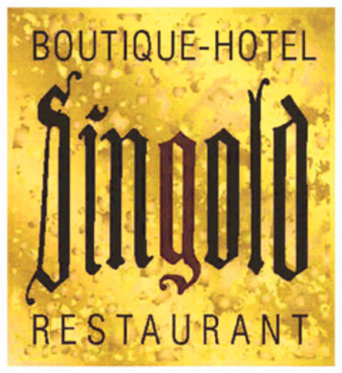 BOUTIQUE-HOTEL Singold RESTAURANT Logo (DPMA, 25.08.2021)