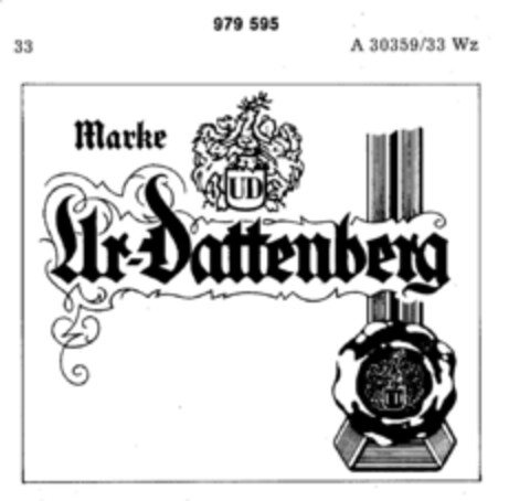 Marke UD Ur-Dattenberg Logo (DPMA, 20.05.1978)